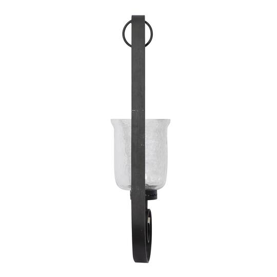 Black Iron Traditional Candle Wall Sconce